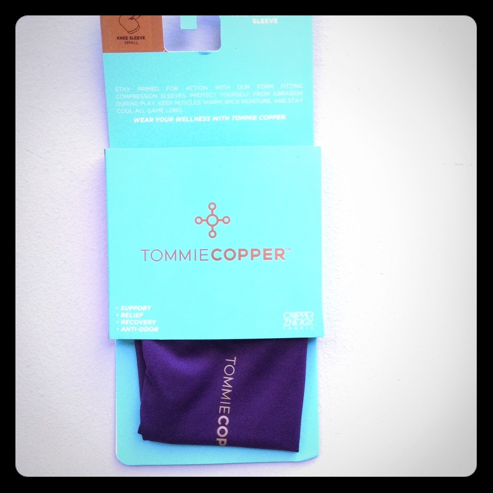 Tommie Copper girls knee sleeve.